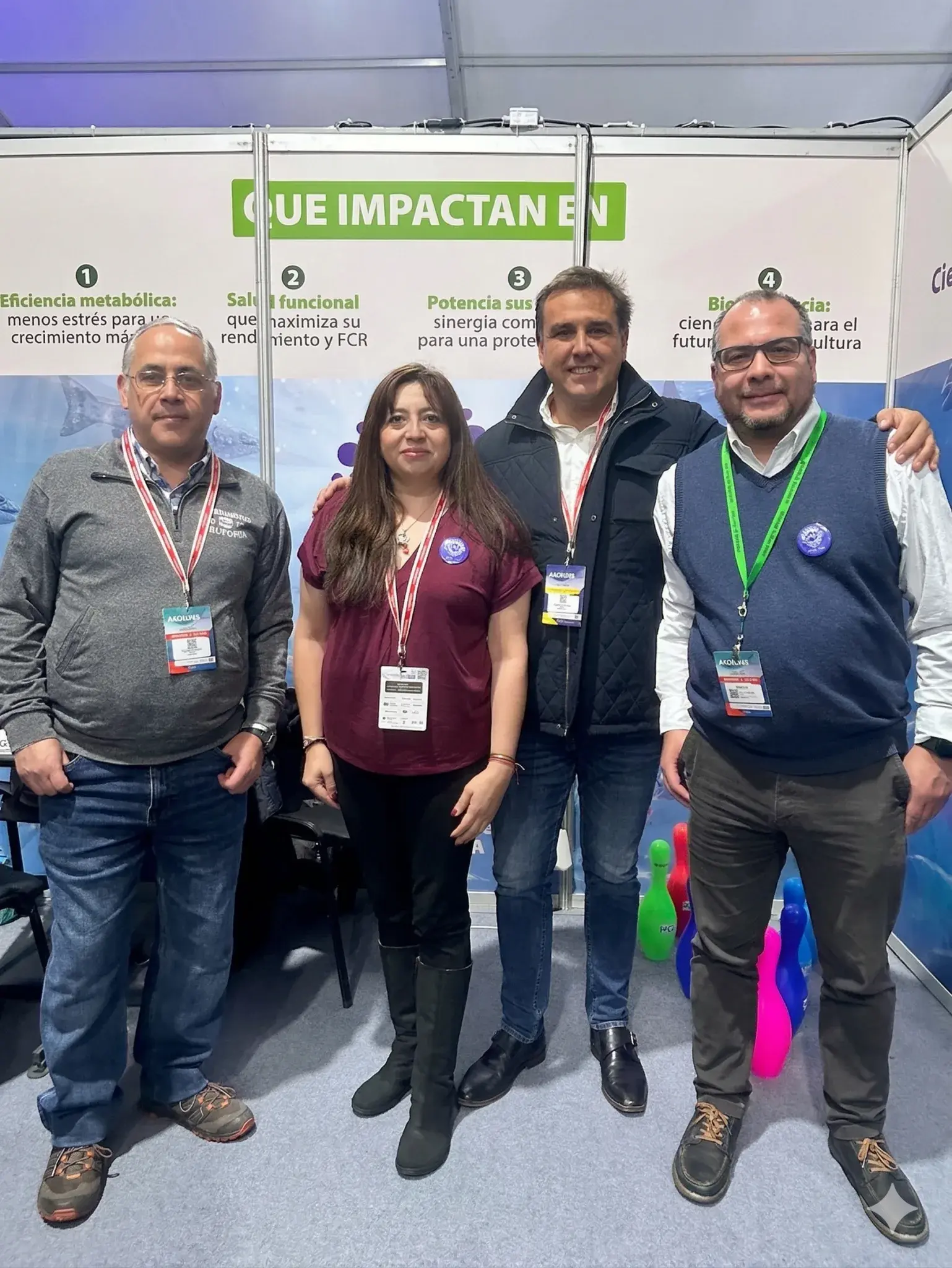Stand de MNL Group – División Animal en AquaSur 2026, Puerto Montt, Chile